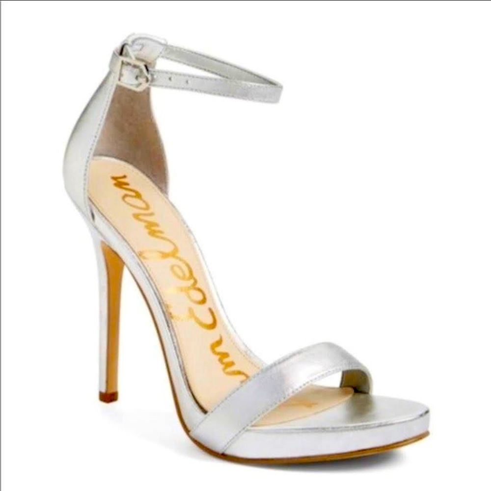 Sam Edelman Silver Eleanor Heels